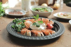 turkish-beyti-kebap-garnished-with-vegetables